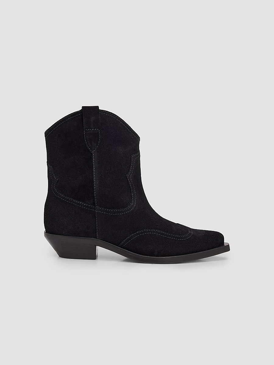 Women's Nash 30MM Suede Ankle Boots - Black - Size 9