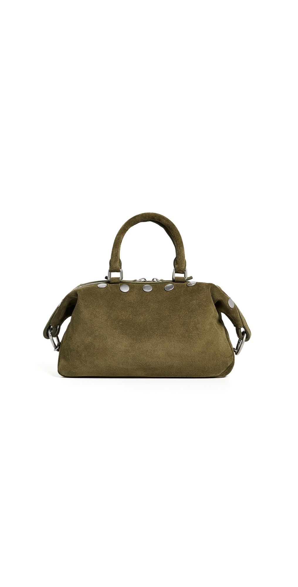 Marge Sherwood Dumpling Stud Mini Crossbody Dark Olive Suede One Size