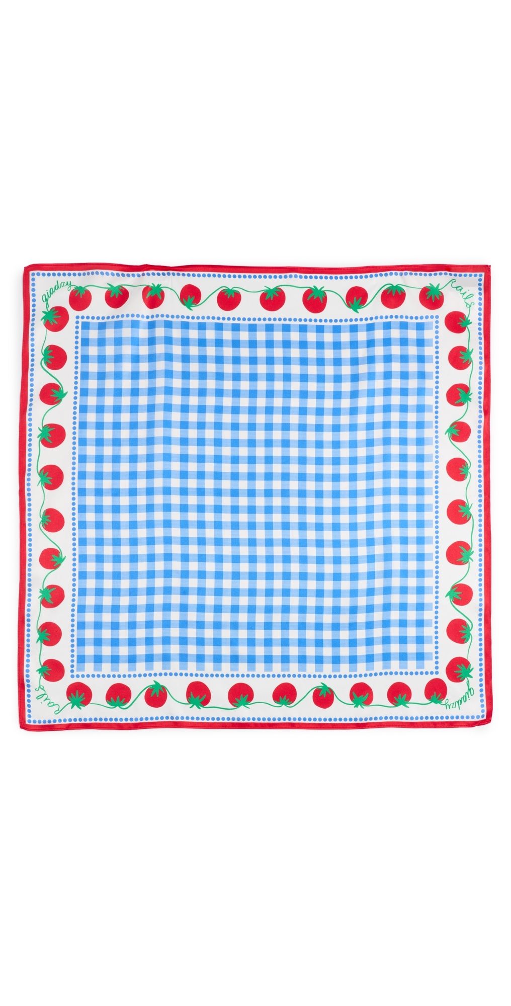RAILS RAILS x Giadzy Cosima Scarf GINGHAM TOMATOES One Size