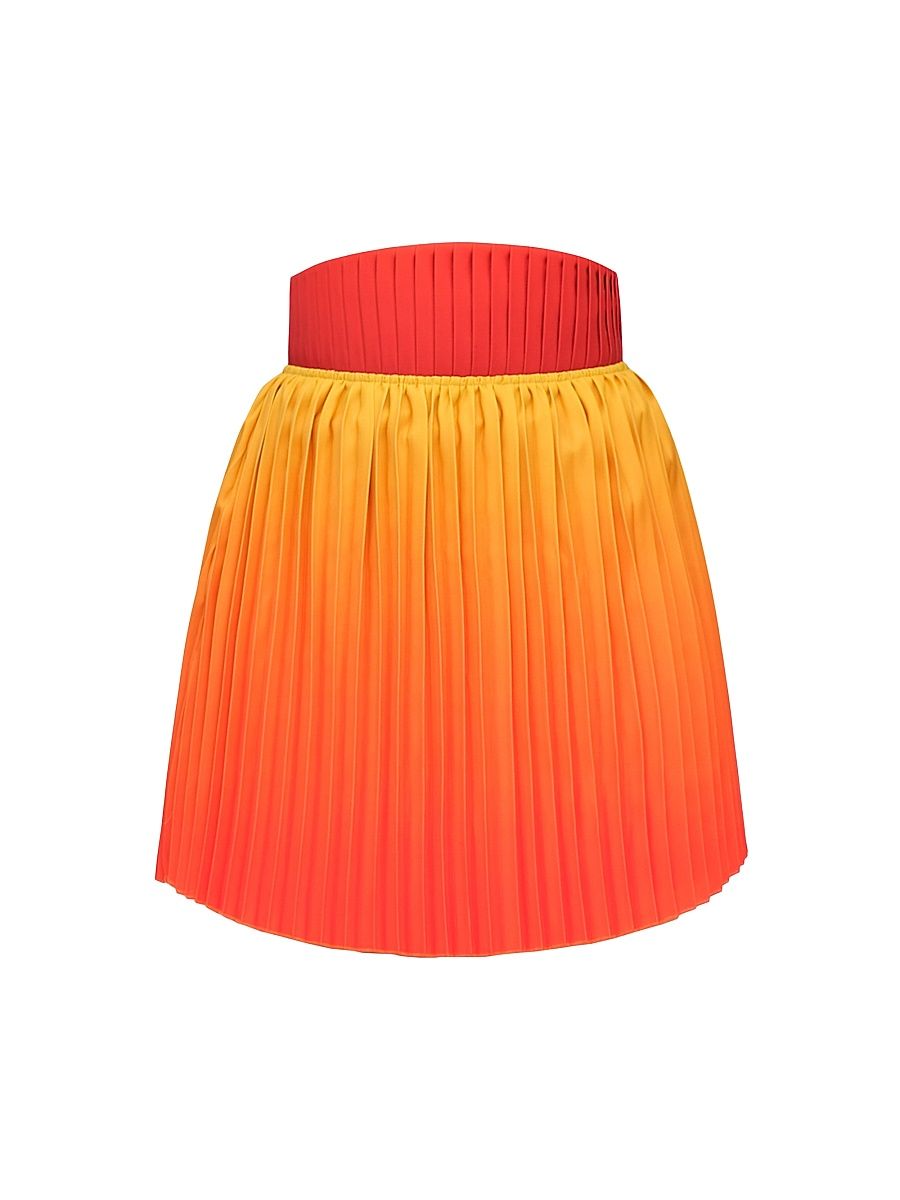 Women's Kata Ombré Pleated Corset Skort - Adwa Red Print - Size Medium