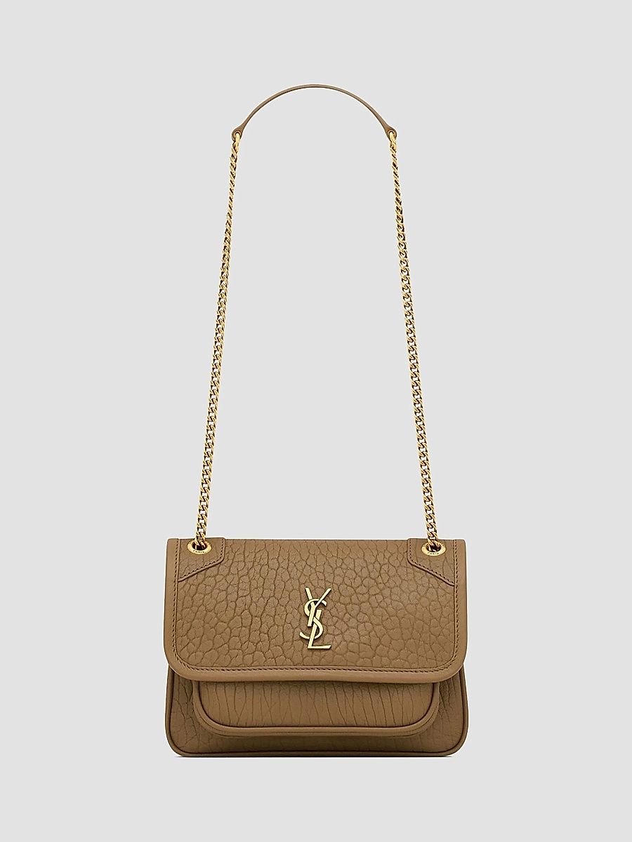 Saint Laurent Women's Niki Mini Bag in Grained Lambskin - Light Musk