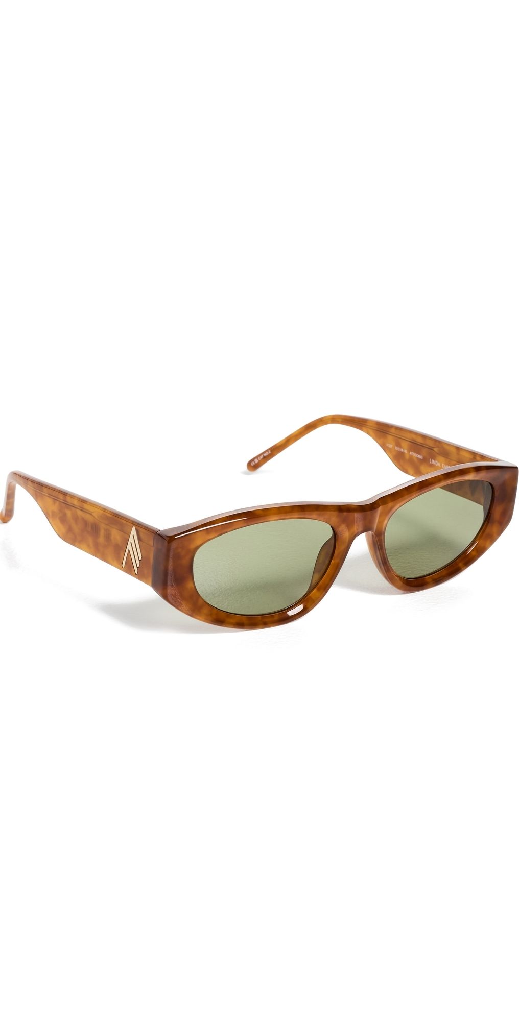 The Attico Maya Sunglasses Tortoise Shell One Size