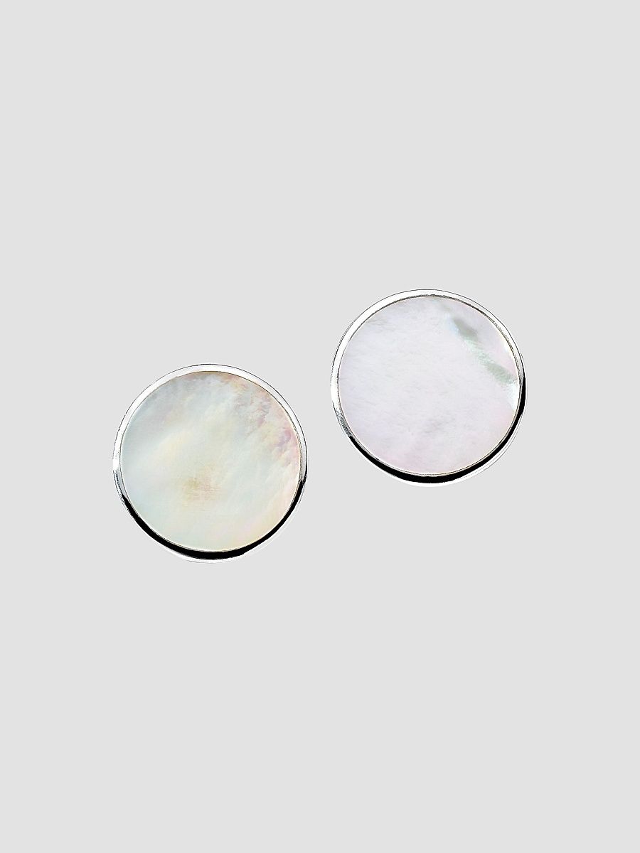 Women's Rock Candy Large Sterling Silver & Mother-Of-Pearl Doublet Stud Earrings - Mother Of Pearl