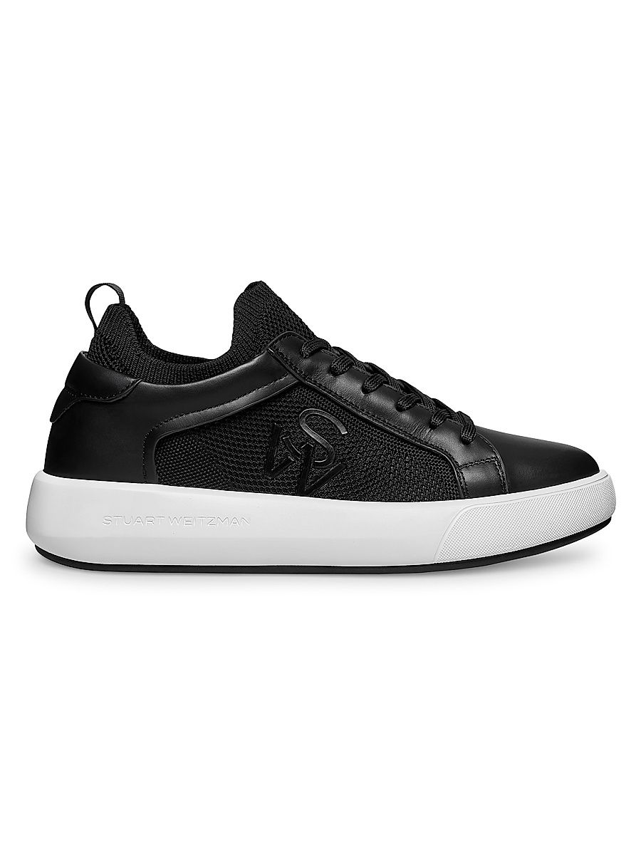 Women's 5050 Pro Leather & Knit Low-Top Sneakers - Black - Size 8