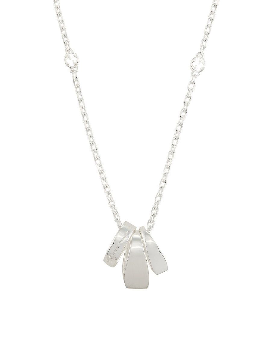 Men's Gucci Tag Necklace - Silver