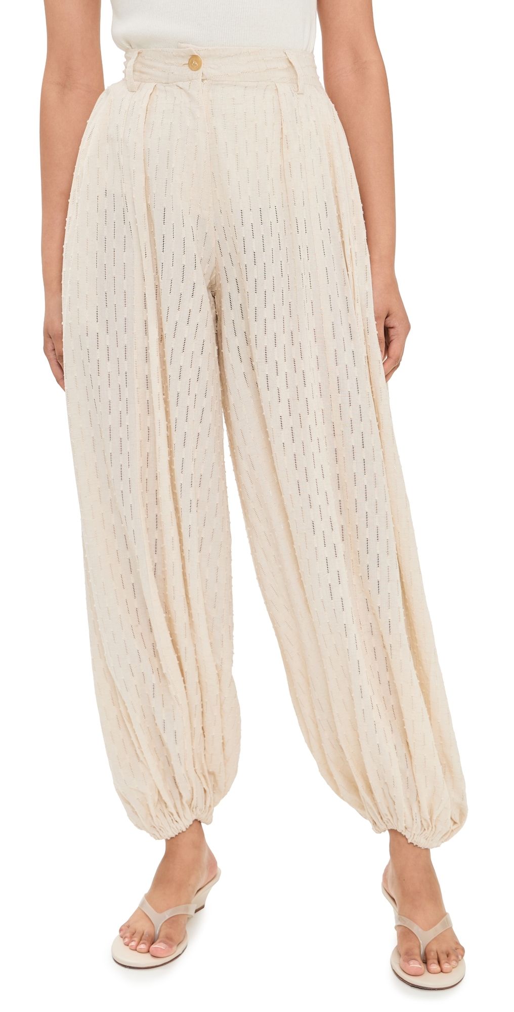 The Latest Dilan Lace Balloon Pants Butter 38