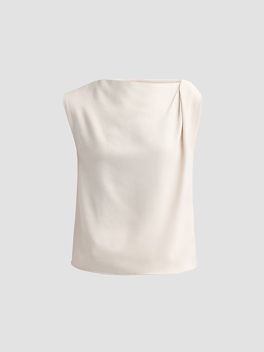 Vince Women's Draped Sleeveless Top - Blush Cloud - Size 6