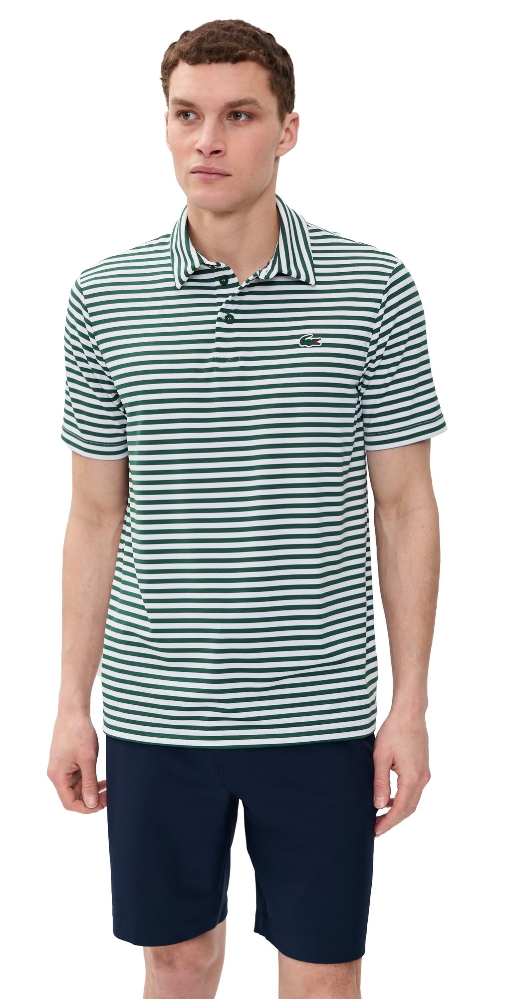 Lacoste Golf Performance Polo Vert/Blanc S