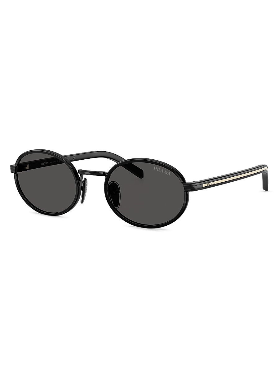 Women's 52MM Oval Sunglasses - Black