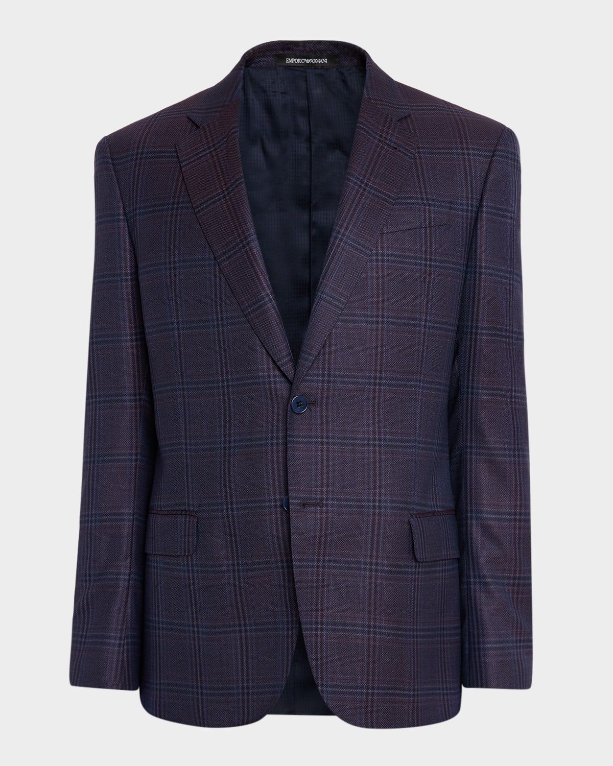 Men & apos;s Prince of Wales Wool G Line Sport Coat
