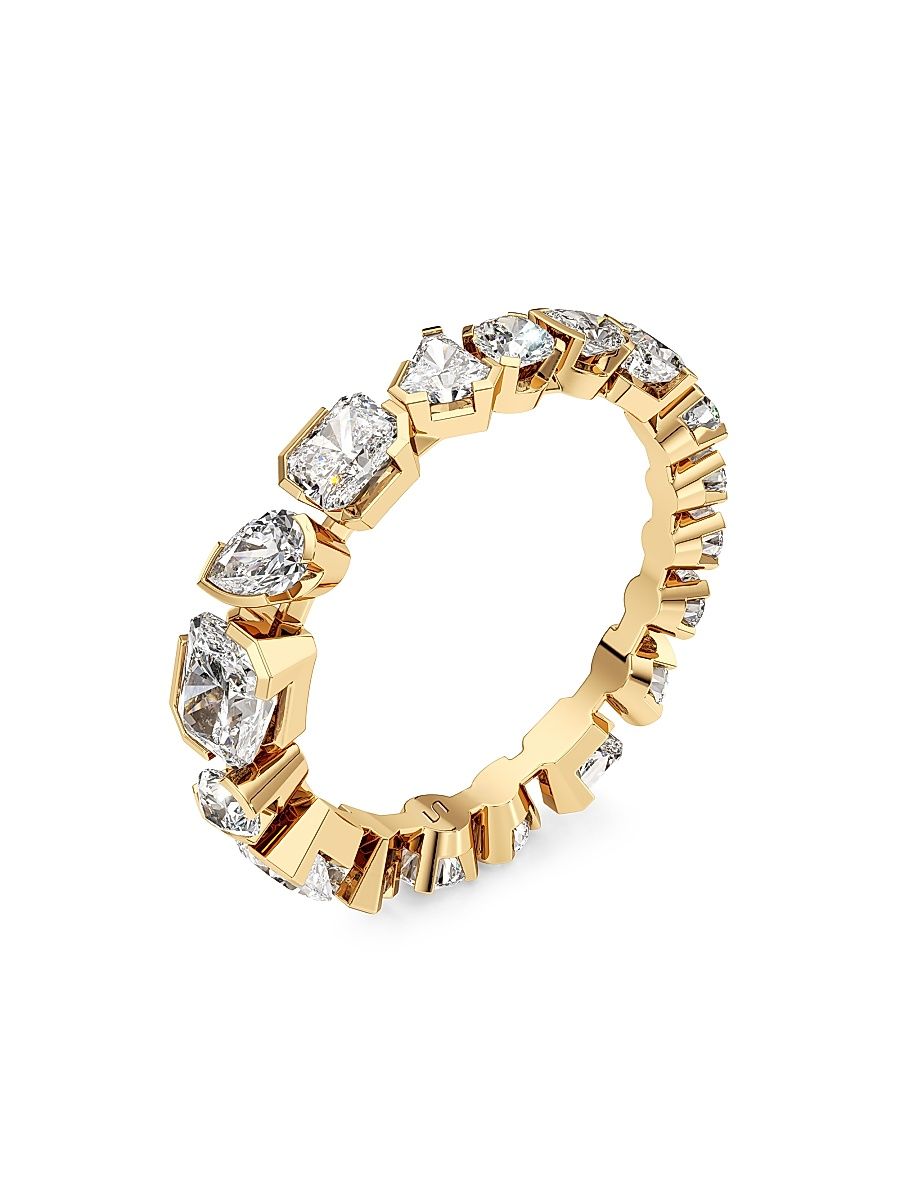 Women's Meta 18K Yellow Gold & 1.95 TCW Lab-Grown Diamond Ring - Yellow Gold - Size 5.75