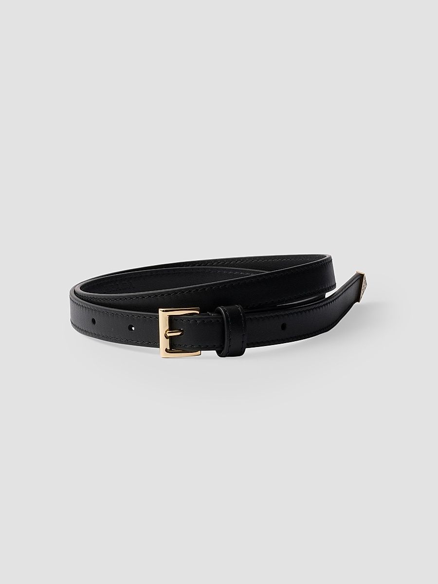 Women's Leather Belt - Black - Size 36