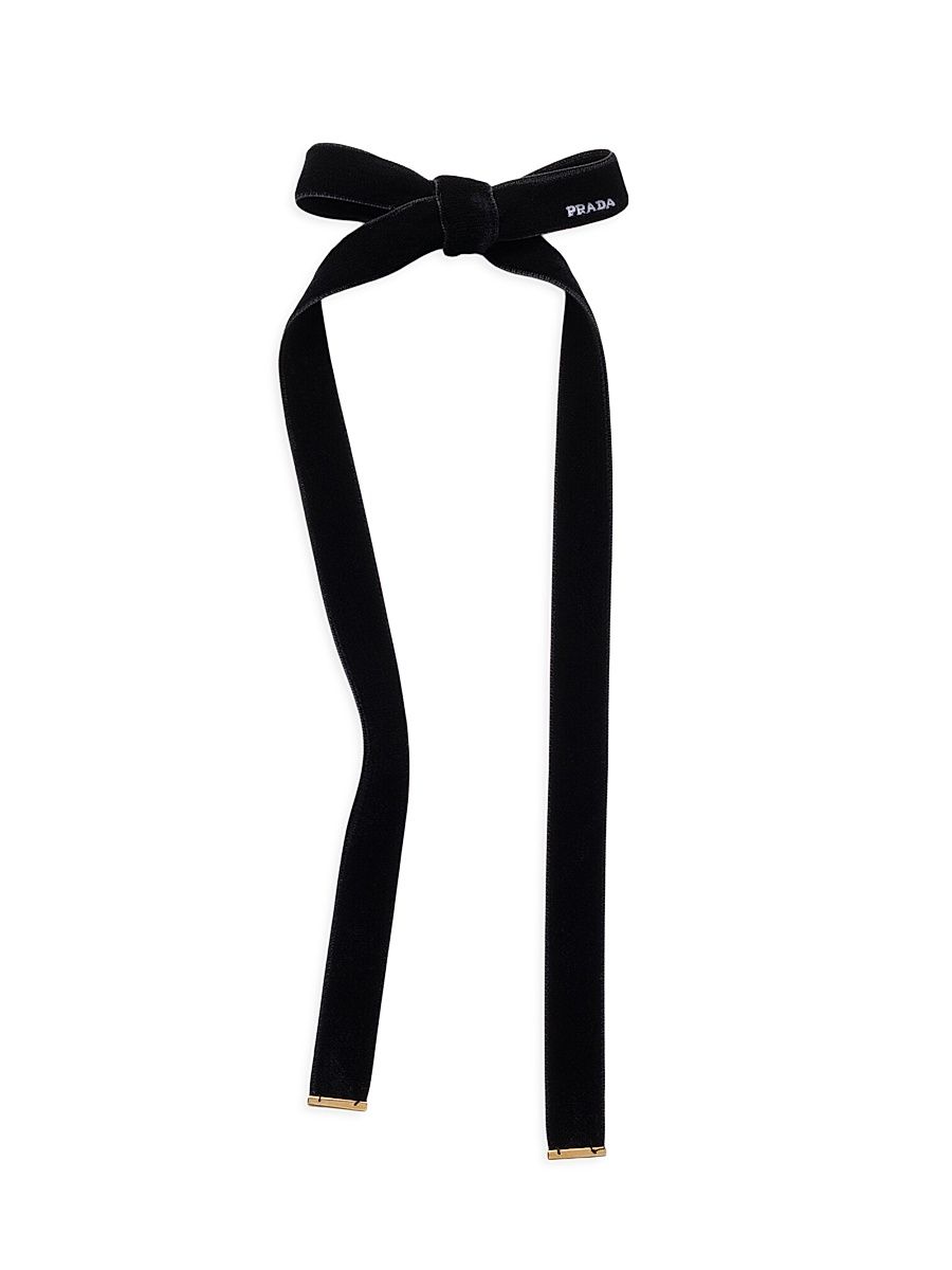 Women's Velvet Hair Clip - Black