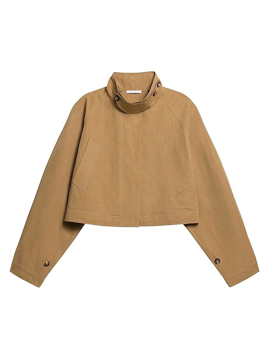 Women's Cropped Trench Jacket - Trench - Size Large