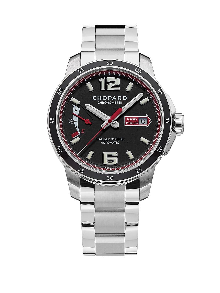 Mille Miglia GTS Power Control Stainless Steel Bracelet Watch - Silver