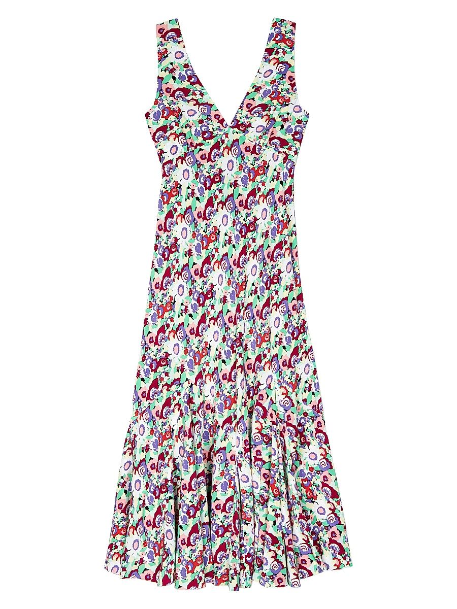 Women's Irra Sleeveless Floral Midi-Dress - Oversized Multi Floral - Size Small