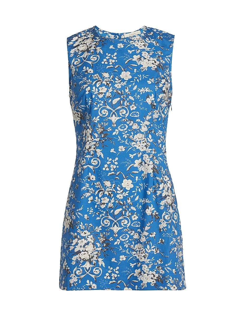 Women's Adele Floral Cotton Minidress - Jardins De La Fontaine - Size 6