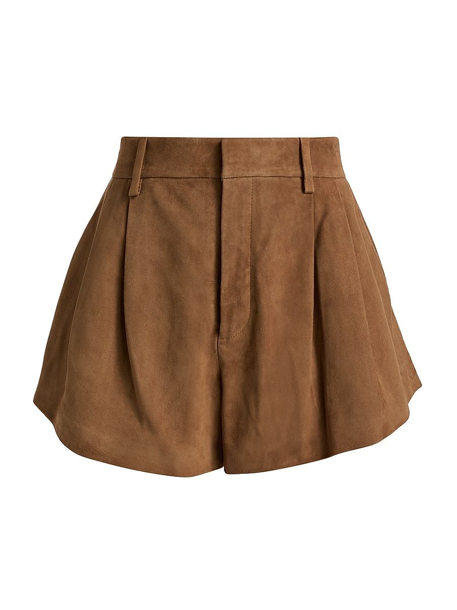 Women's The Suede Utility Shorts - Chai - Size 4