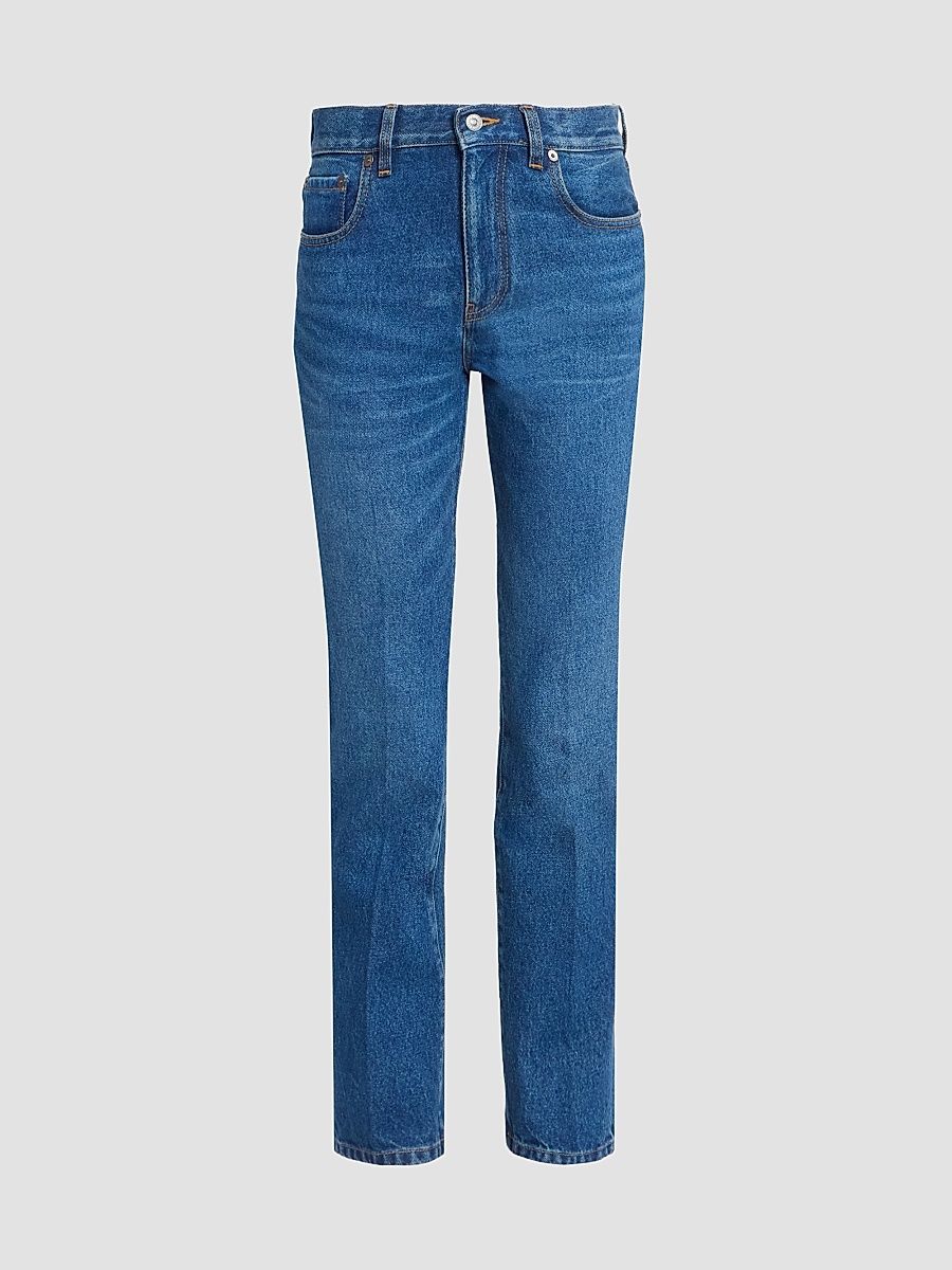 Victoria Beckham Women's Low-Rise Flare Jeans - Mid Blue Wash - Size 24
