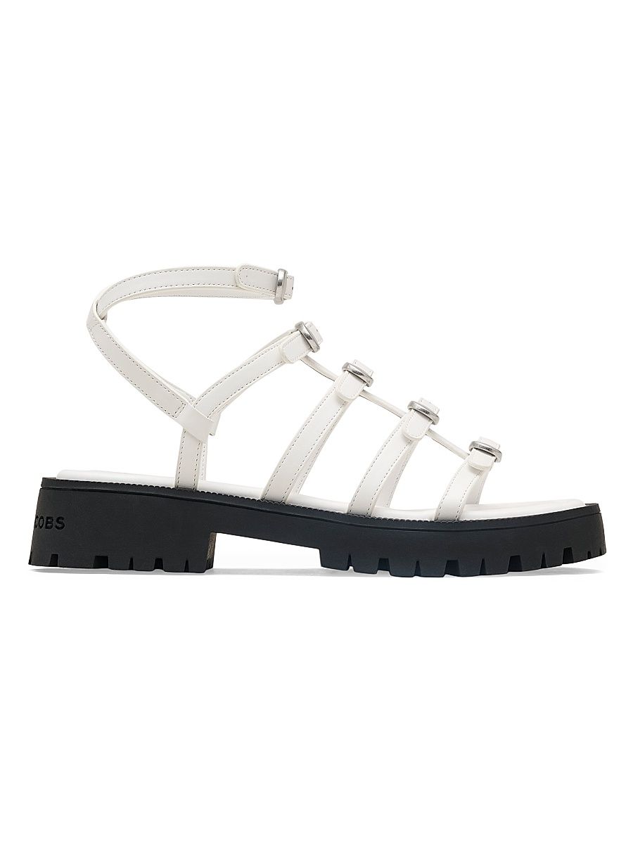 Women's Kiki Leather Gladiator Sandals - White - Size 10