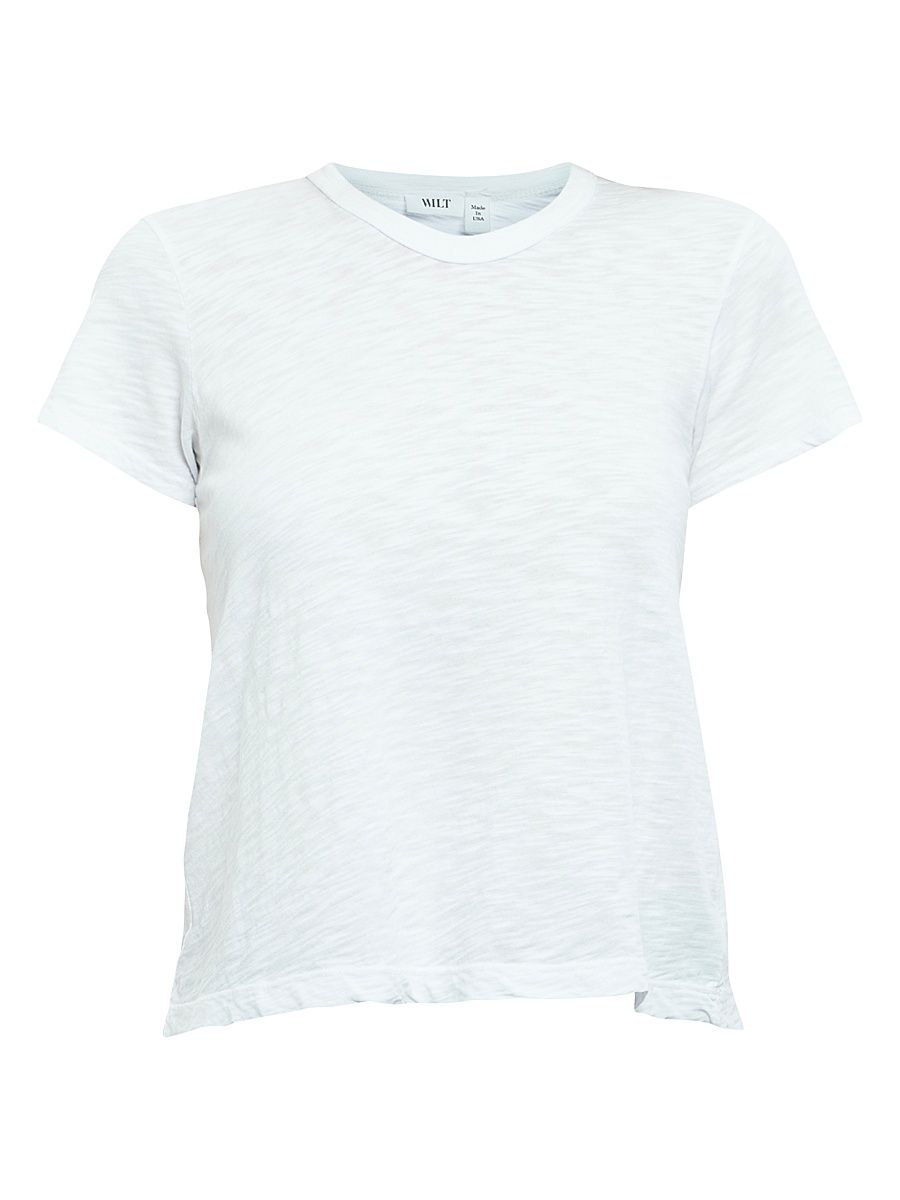 Women's Baby Fit Shrunken Short Sleeve T-Shirt - White - Size Large