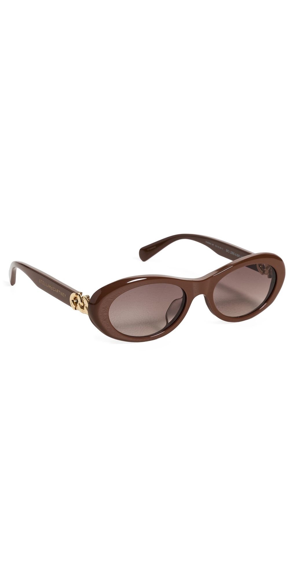 Stella McCartney Falabella Sunglasses Shiny Dark Brown/Gradient Brown One Size