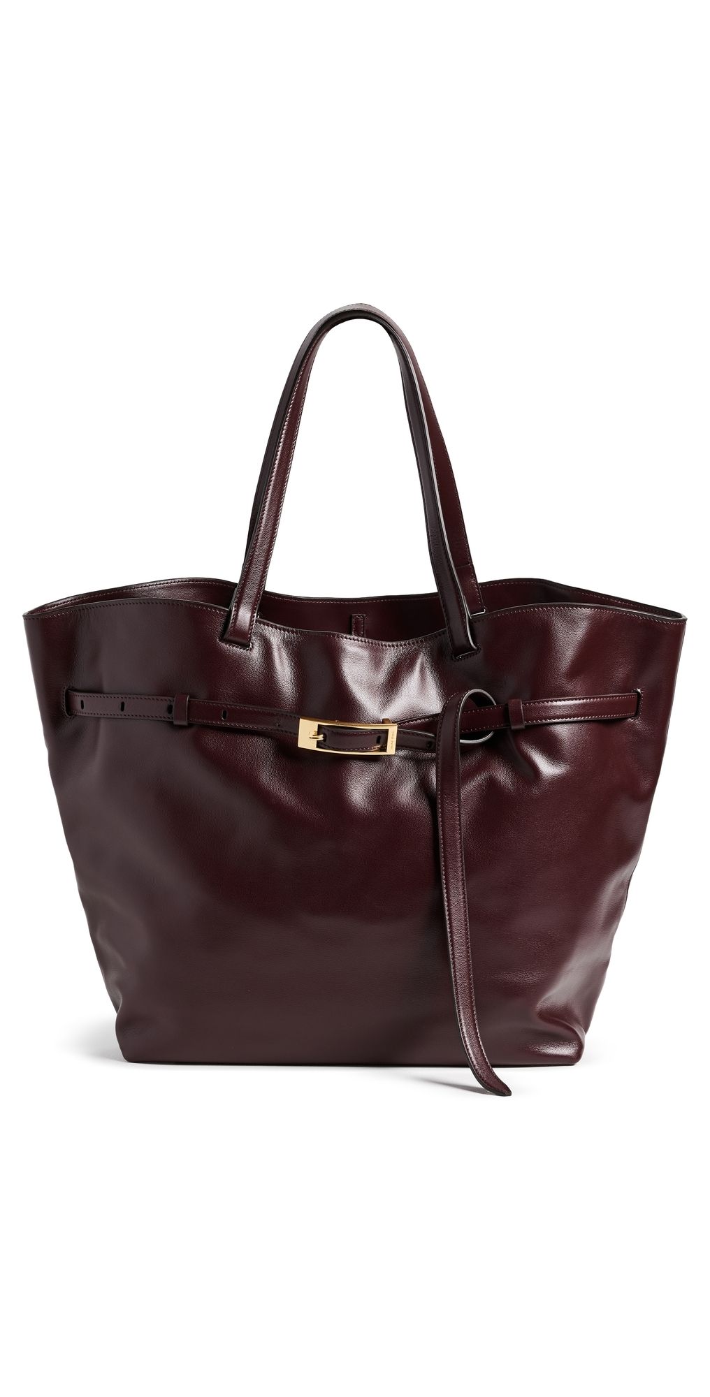 ANINE BING Elly Small Grained Leather Tote Fig One Size