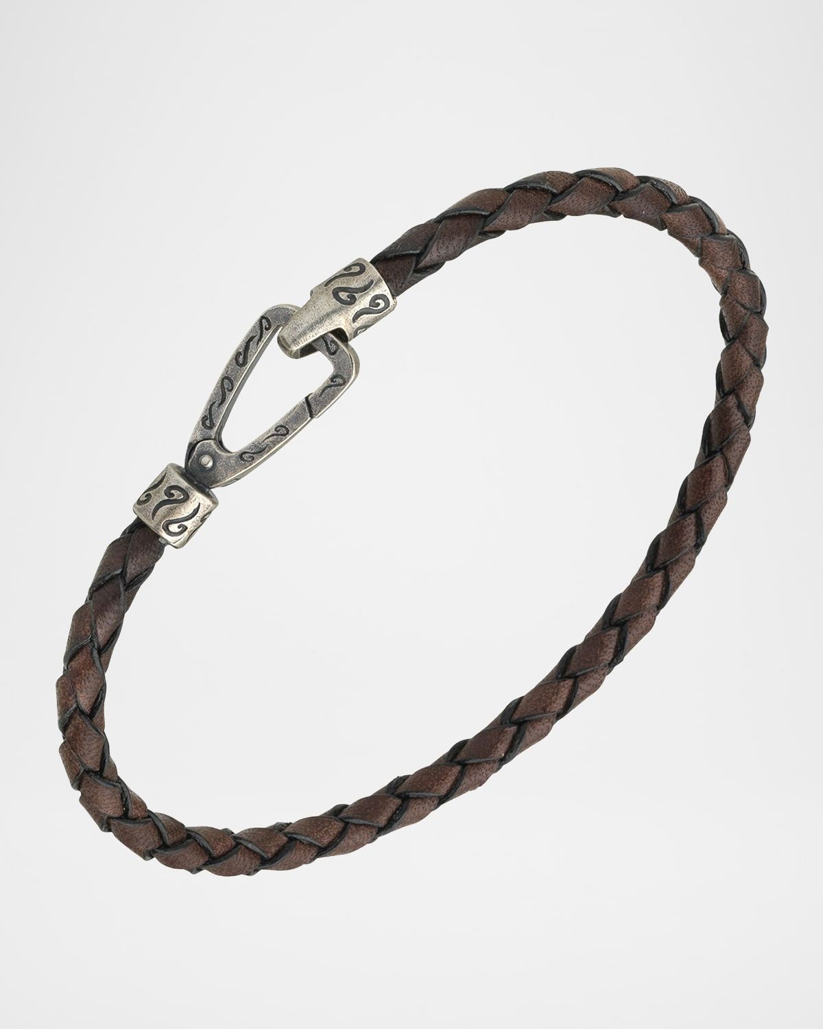 Men & apos;s Lash Woven Bracelet, Silver