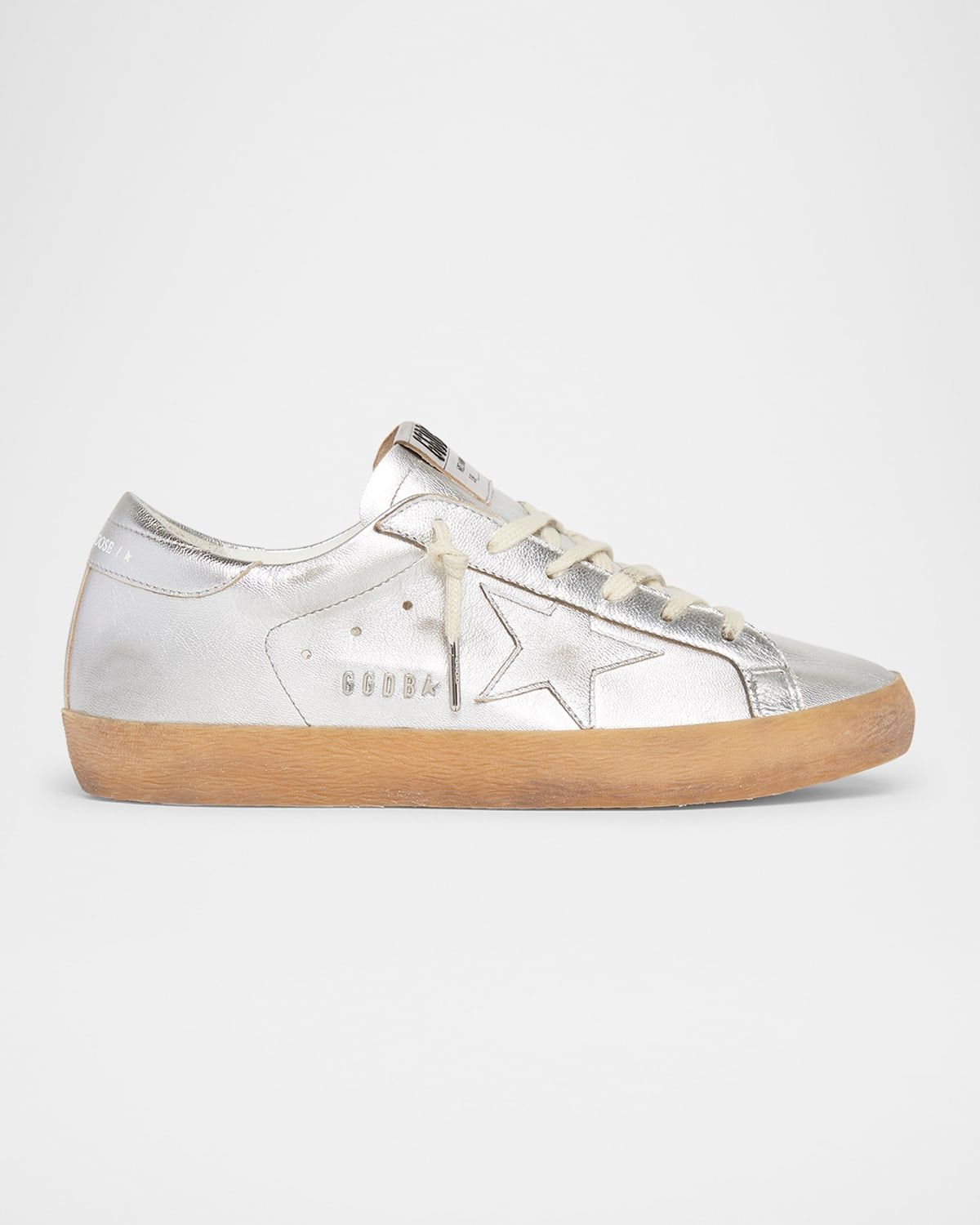 Superstar Metallic Leather Low-Top Sneakers