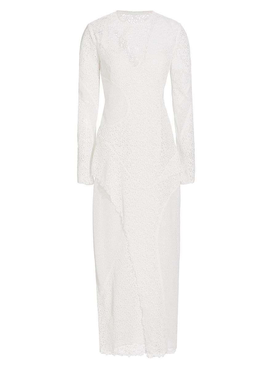 Women's Re-Edition Embroidered Lace Gown - White - Size 2