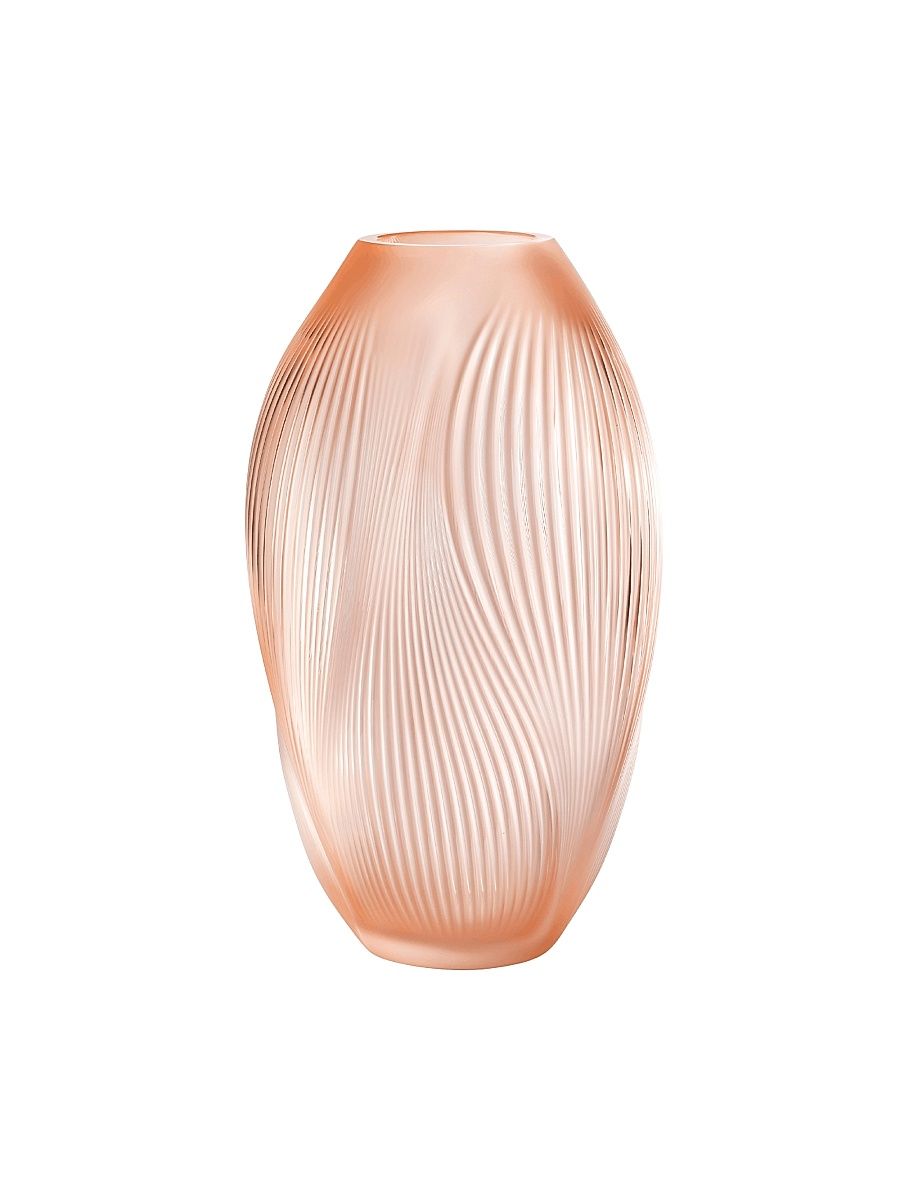 Alizé Crystal Vase - Coral
