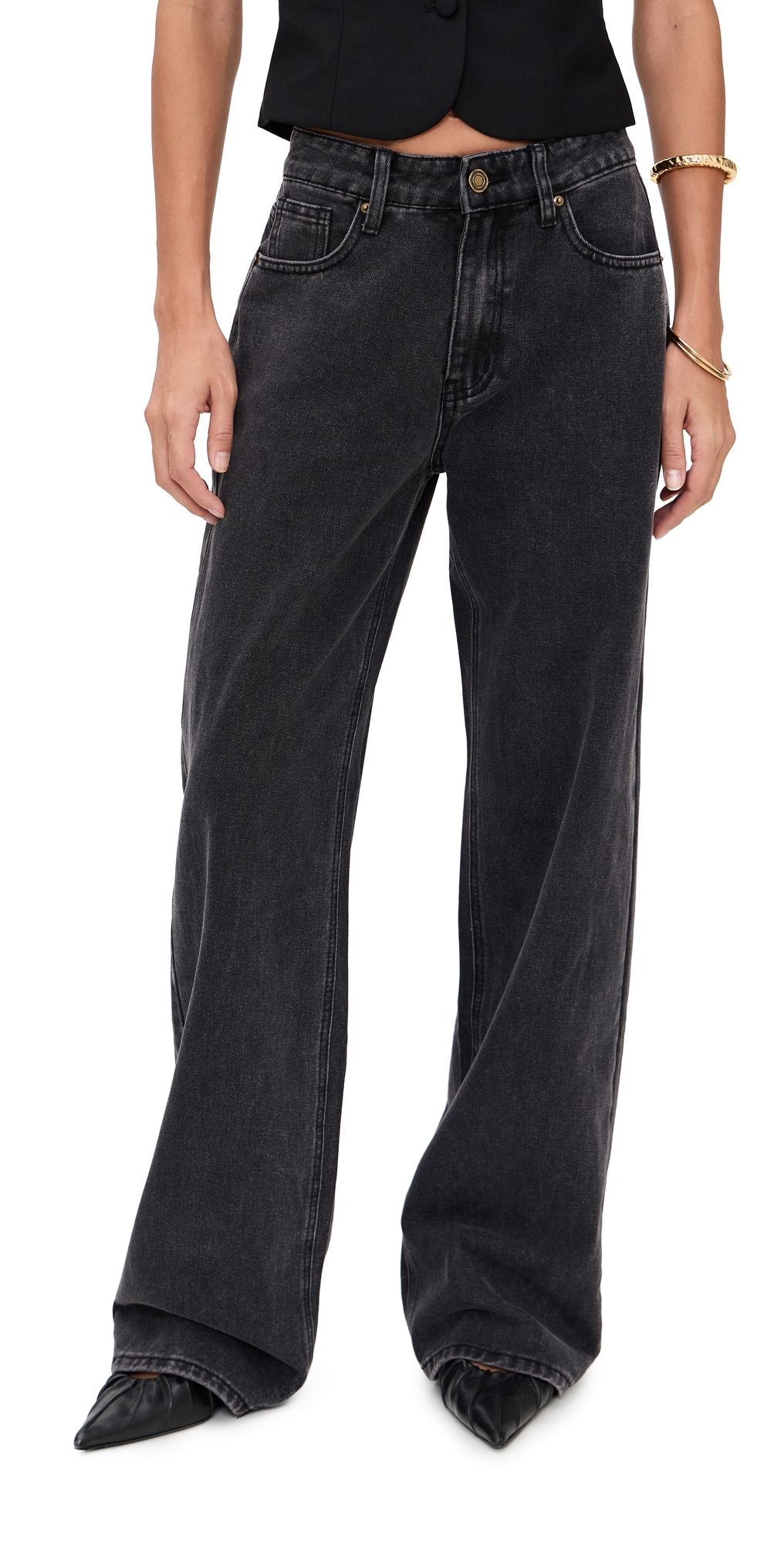 Lioness Rising Jeans Washed Onyx XS