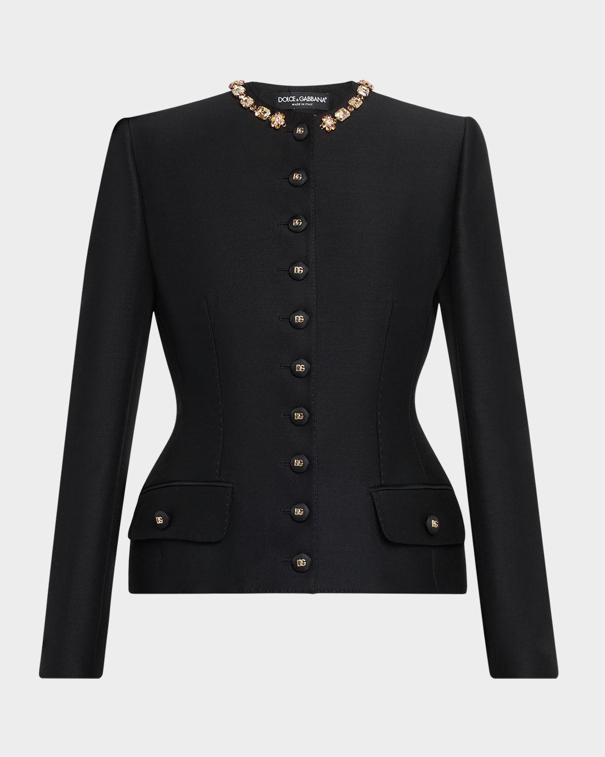 Tailored Crystal-Embellished Blazer