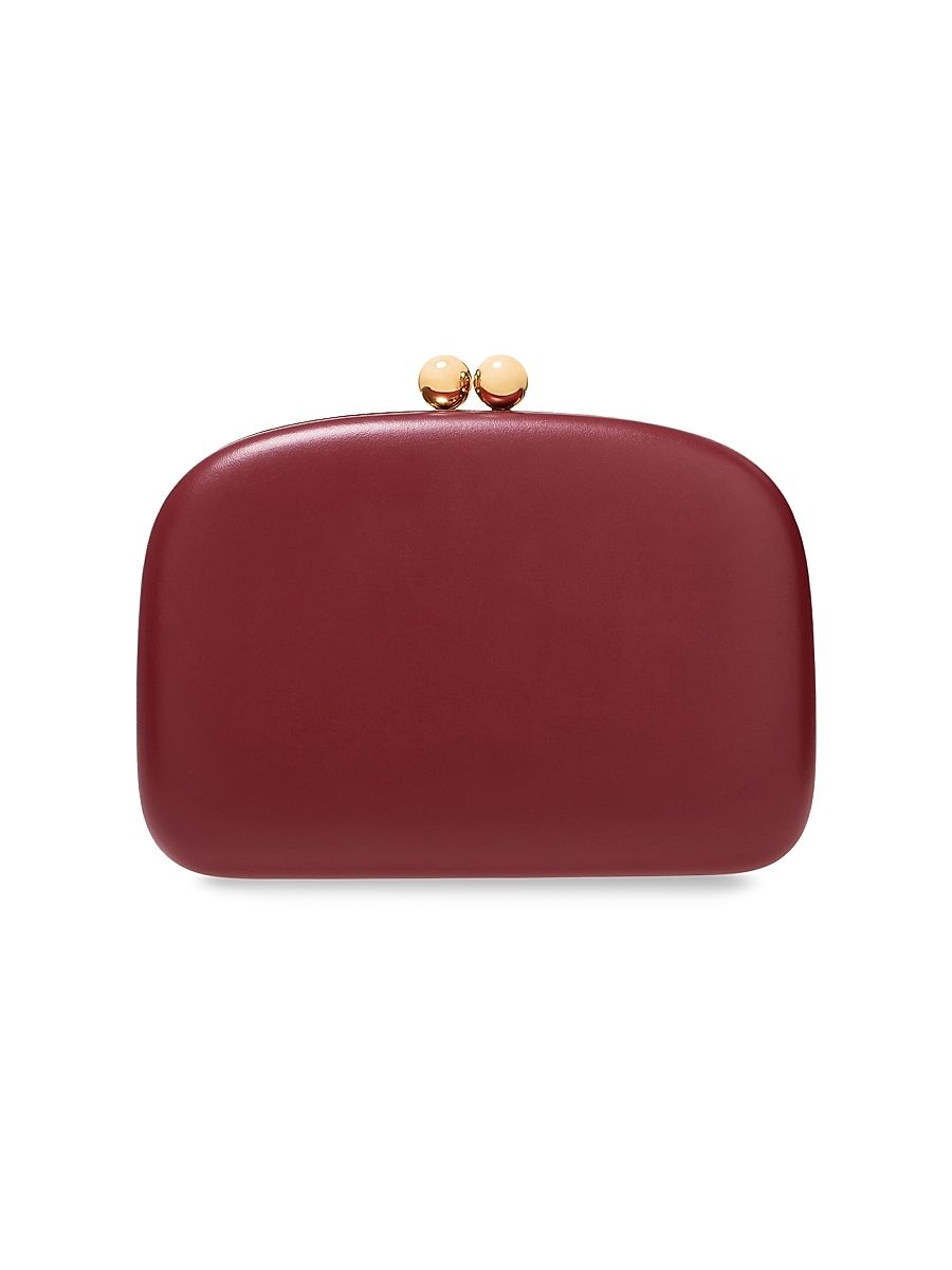 Women's Vega Leather Clutch - Rioja