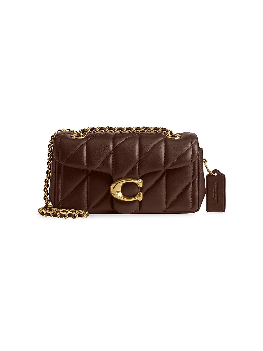 Women's Tabby Leather Shoulder Bag - Maple