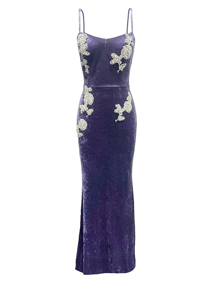 Women's Giovanna Embellished Mermaid Gown - Navy - Size XXL