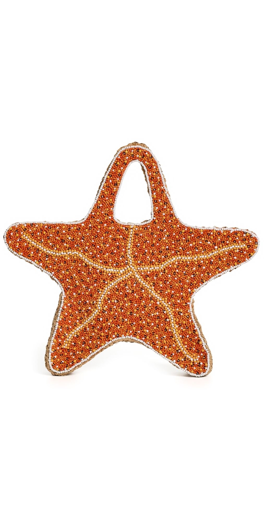 SIMONMILLER Beaded Starfish Bag Orange/Natural One Size