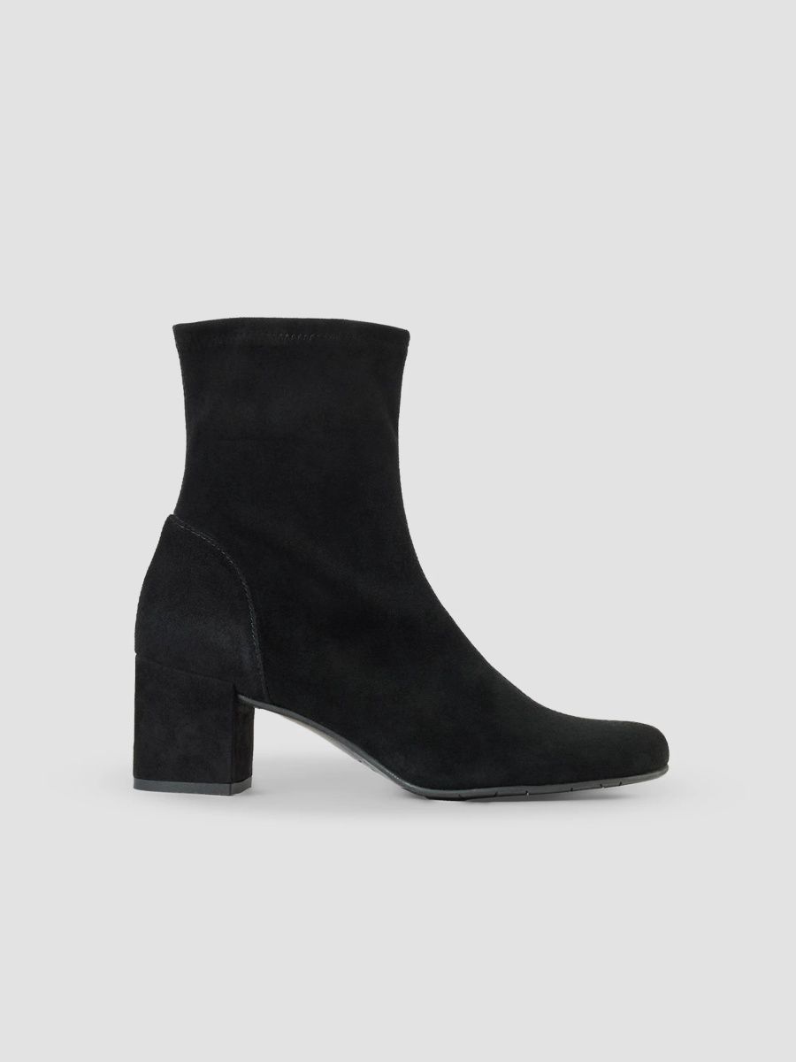 Aquatalia Women's Luana 65MM Suede Ankle Boots - Black Suede - Size 9