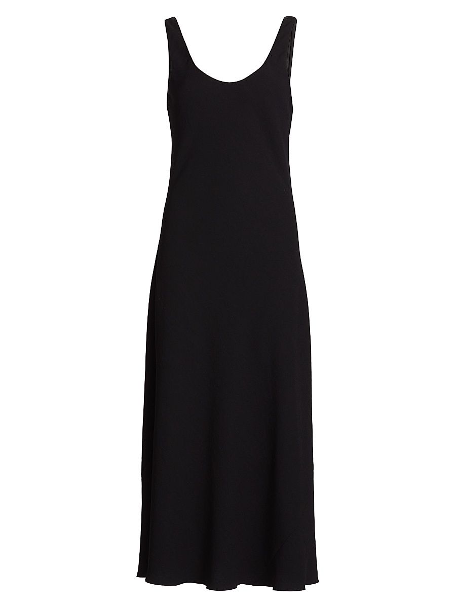 Women's Scoopneck Slip Dress - Black - Size XS