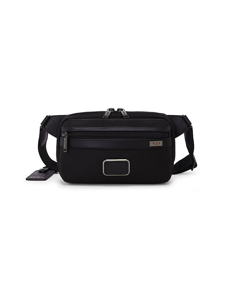 Men's East West Sling Crossbody Bag - Black