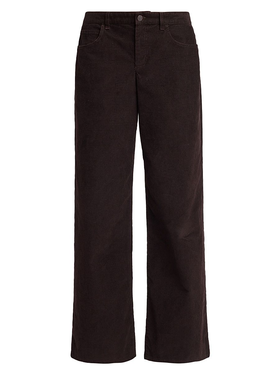 Women's Eglitta Corduroy Wide-Leg Pants - Brown - Size 31