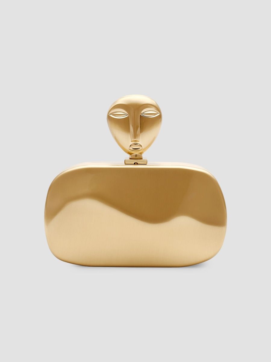 Cult Gaia Women's Eve Clutch - Brushed Brass
