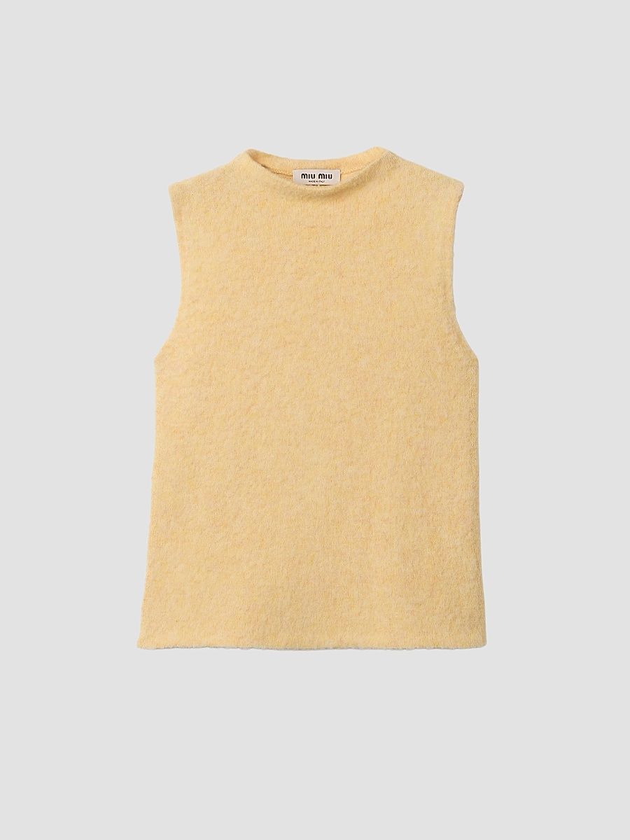 Women's Wool Vest - Yellow - Size 2