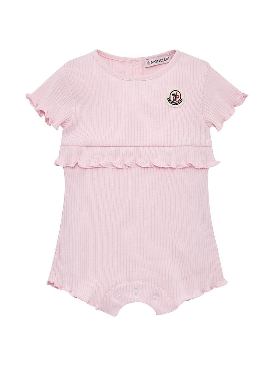 Newborn's Romper in Cotton - Pink - Size 6 Months
