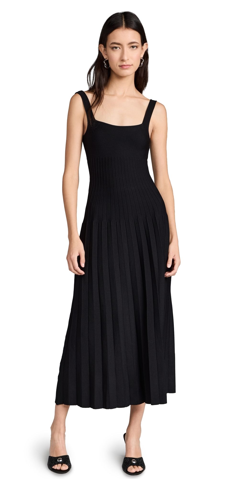 STAUD Ellison Dress Black L