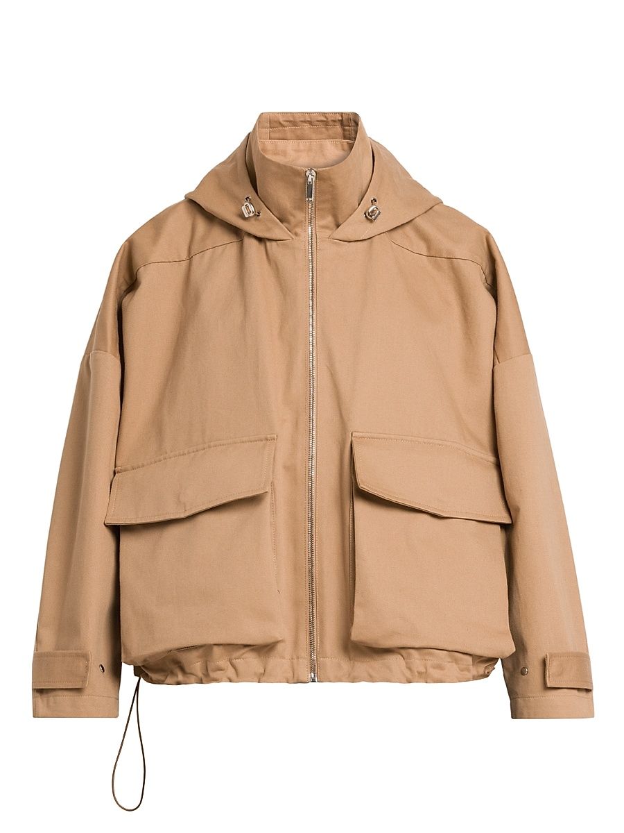 Women's Ava Cotton Windbreaker - Beige - Size 4