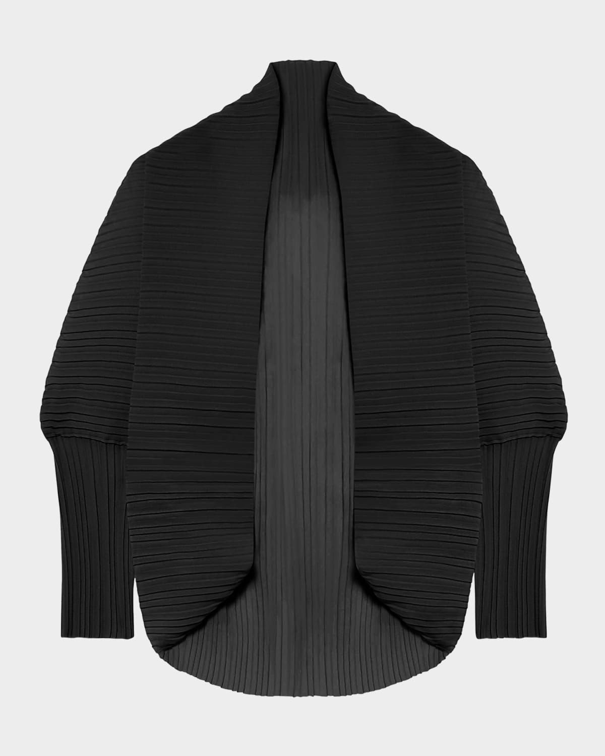 Vesuvio Plissé Chiffon Shrug Cape