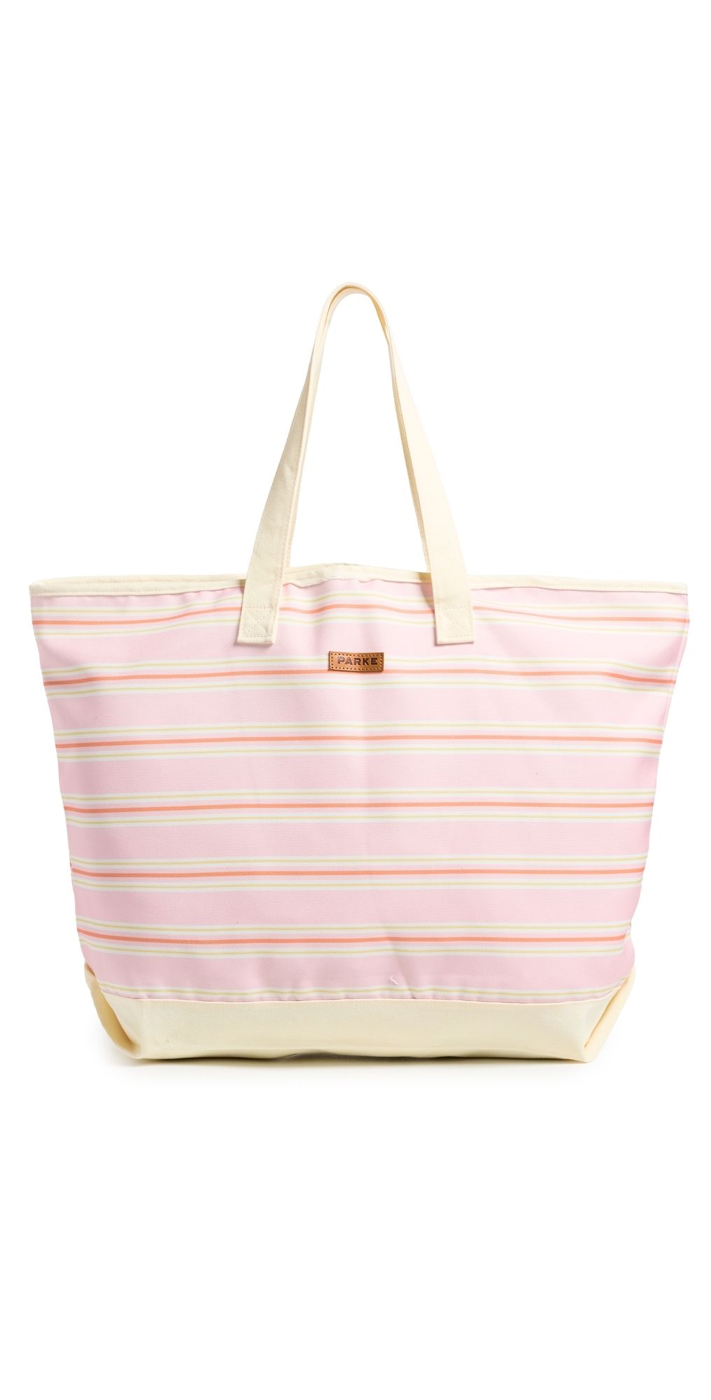 PARKE Oversized Striped Tote Rose Stripe One Size