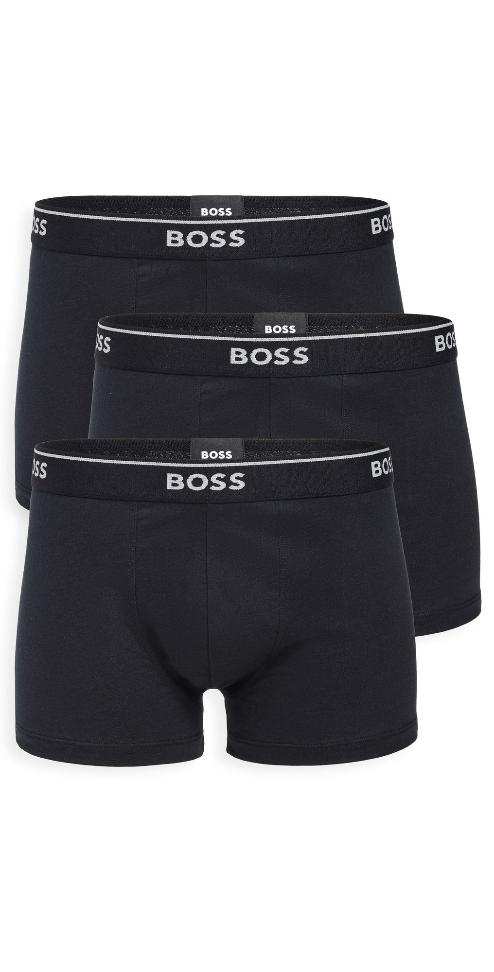 BOSS Classic Cotton 3 Pack Trunks Black L