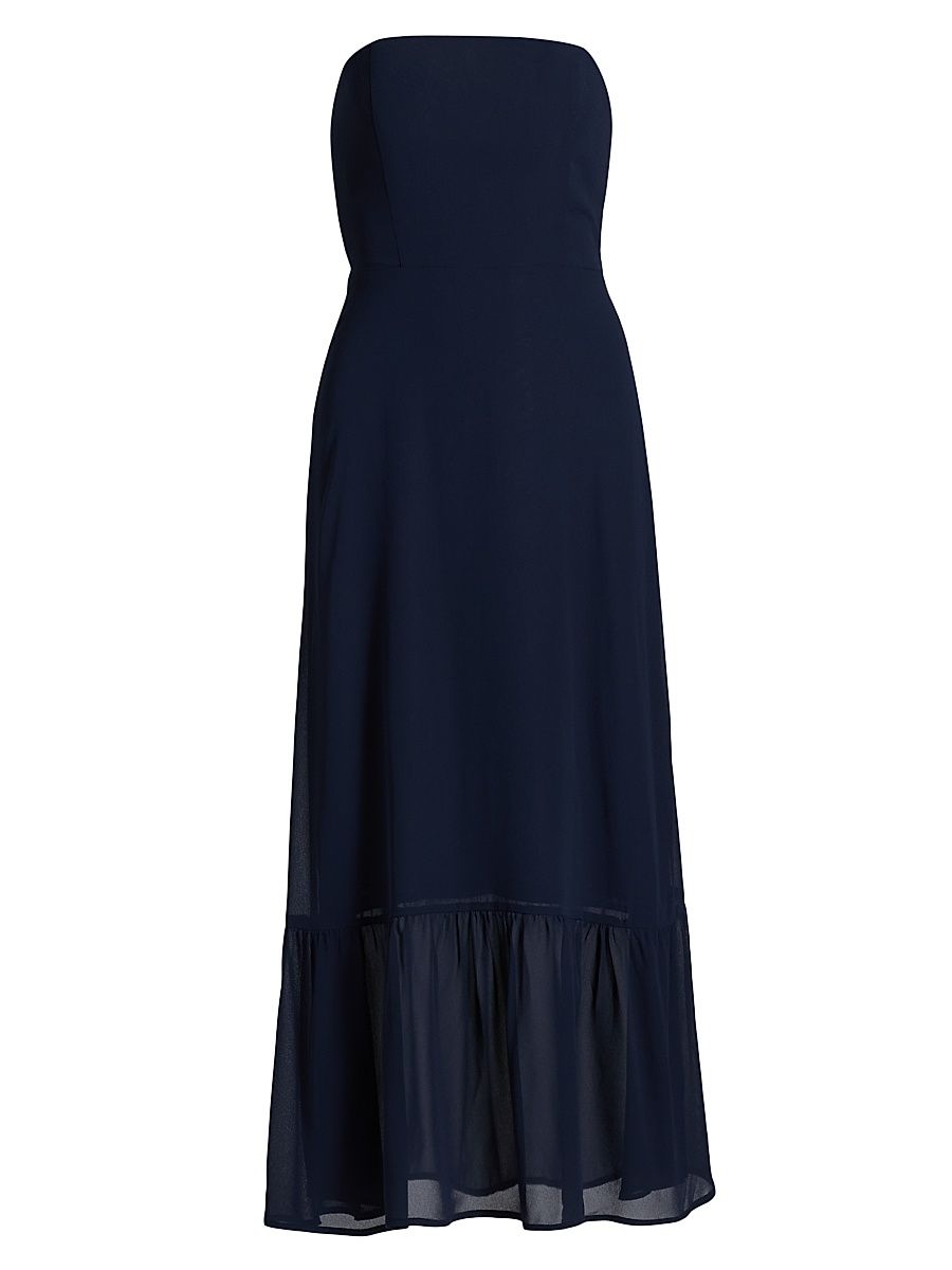 Women's Arta Strapless Midi-Dress - Navy - Size 10
